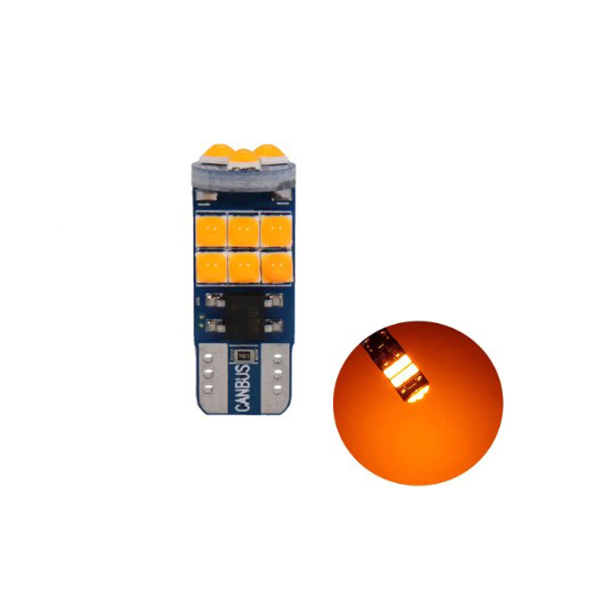 T10 15 LED CREE AMBAR