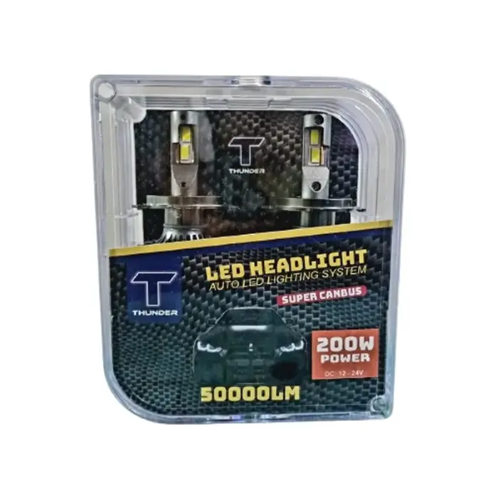 Kit LED H4 de alta potencia para faros delanteros de automóviles
